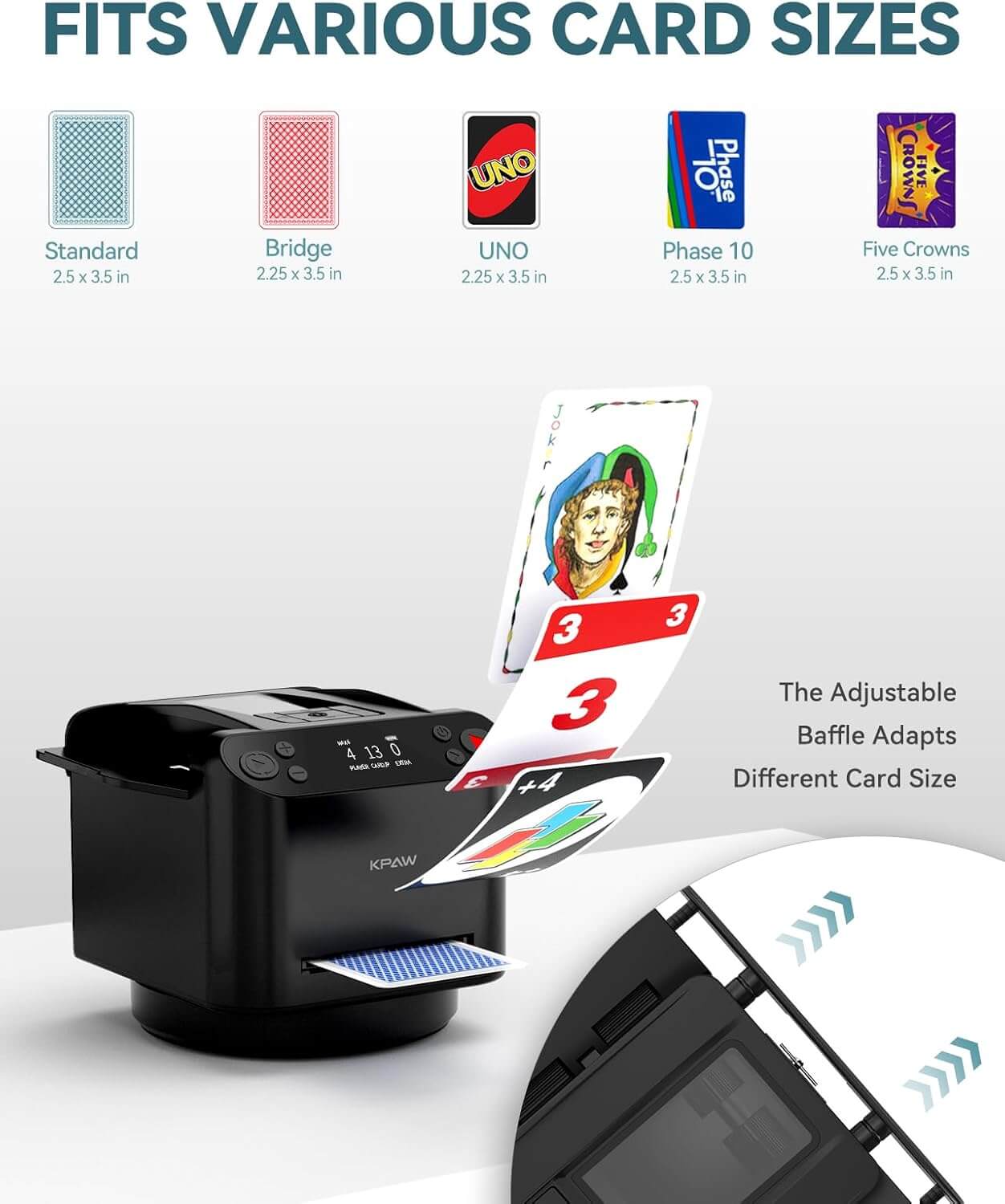 🎉2025 Hot Sale 🎉2-in-1 Automatic Card Shuffler & Dealer With 4 Card Drawing Remotes