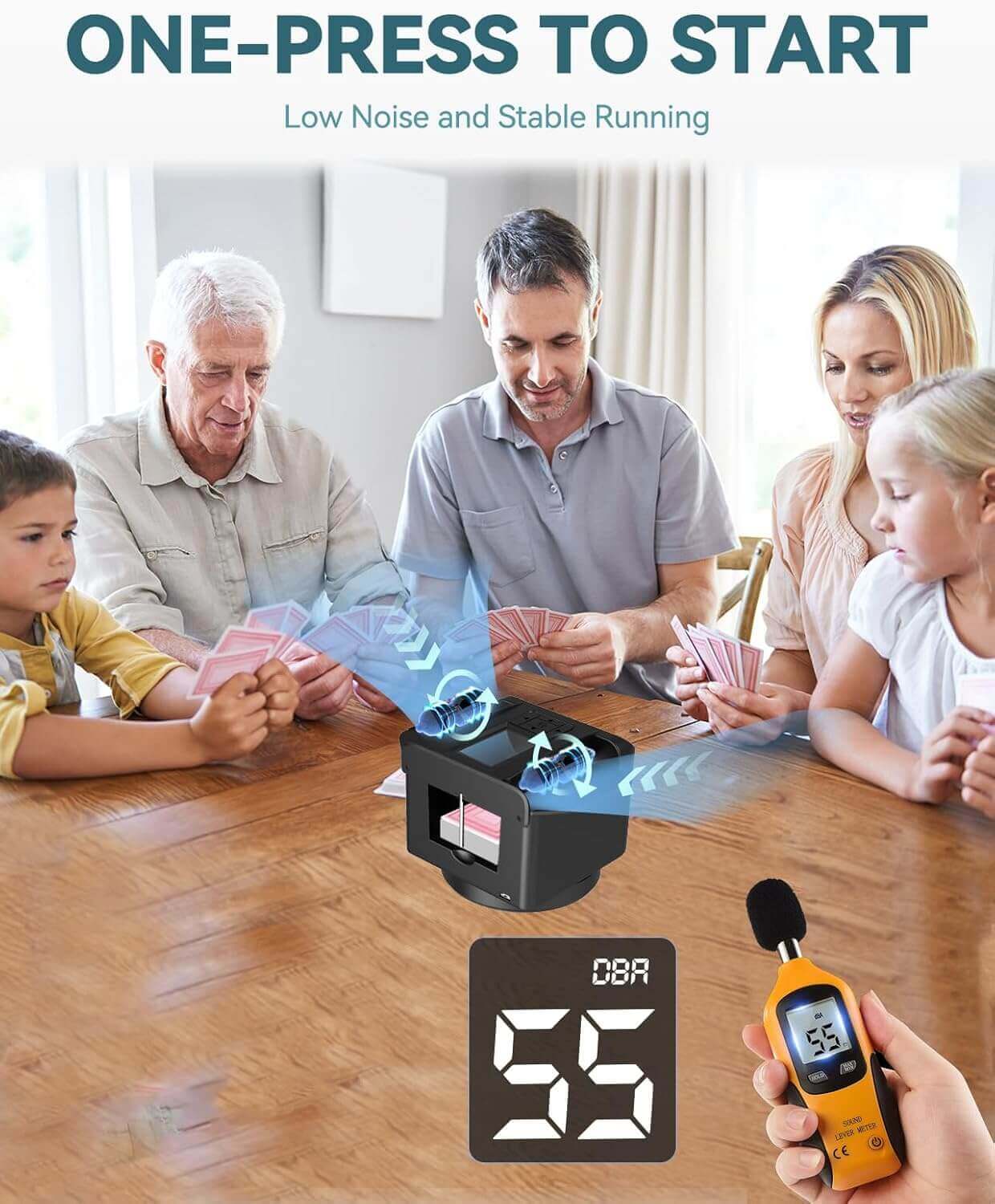 🎉2025 Hot Sale 🎉2-in-1 Automatic Card Shuffler & Dealer With 4 Card Drawing Remotes