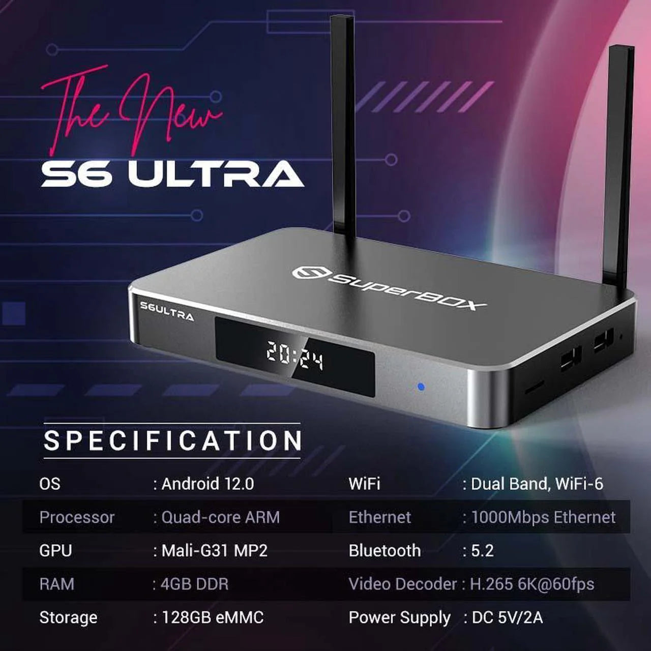 🔥Hot Sale📺Super BOX S6 Ultra