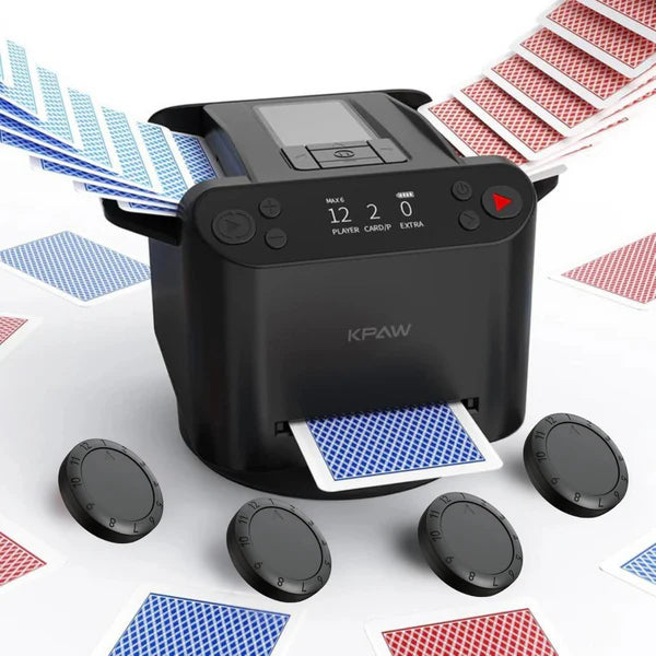 🎉2025 Hot Sale 🎉2-in-1 Automatic Card Shuffler & Dealer With 4 Card Drawing Remotes